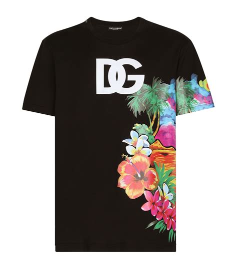 dolce gabbana blumen t shirt|dolce gabbana formal shirts.